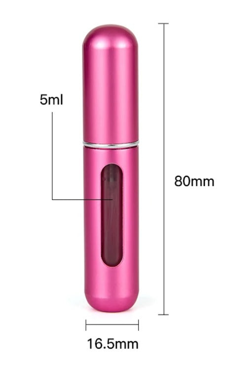 Pack 3 atomizador recargable perfume 5ml (color surtido)