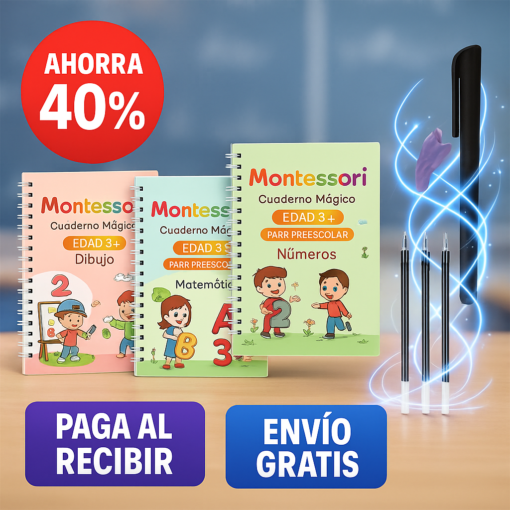 Cuaderno mágico de escritura para Niños 4und