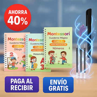Cuaderno mágico de escritura para Niños 4und