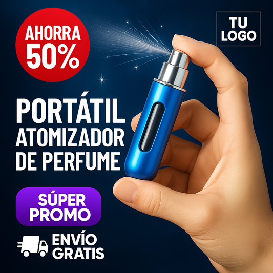 Pack 3 atomizador recargable perfume 5ml (color surtido)