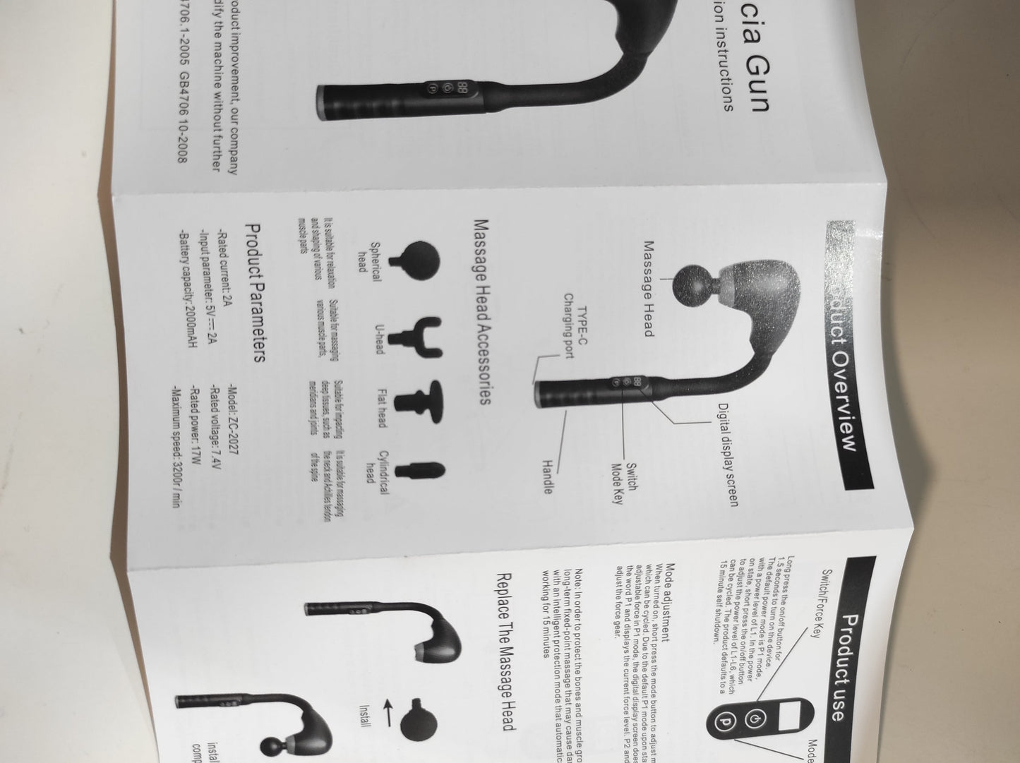 Masajeador muscular con mango extencion