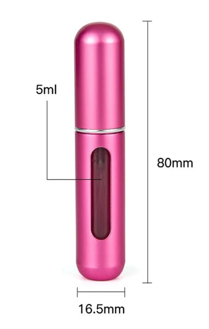 Pack 3 atomizador recargable perfume 5ml (color surtido)